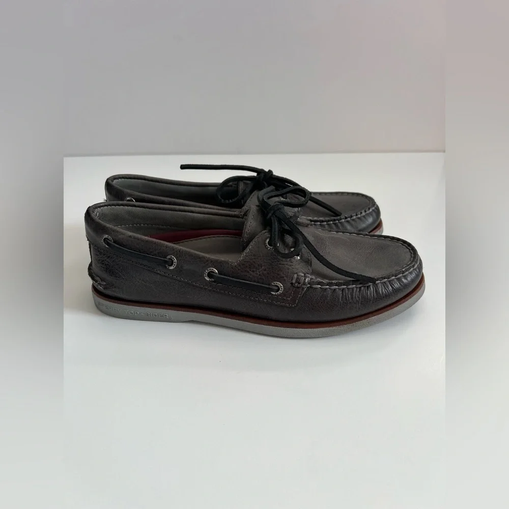 Sperry Gold Cup Boat Shoe in Midnight Grey